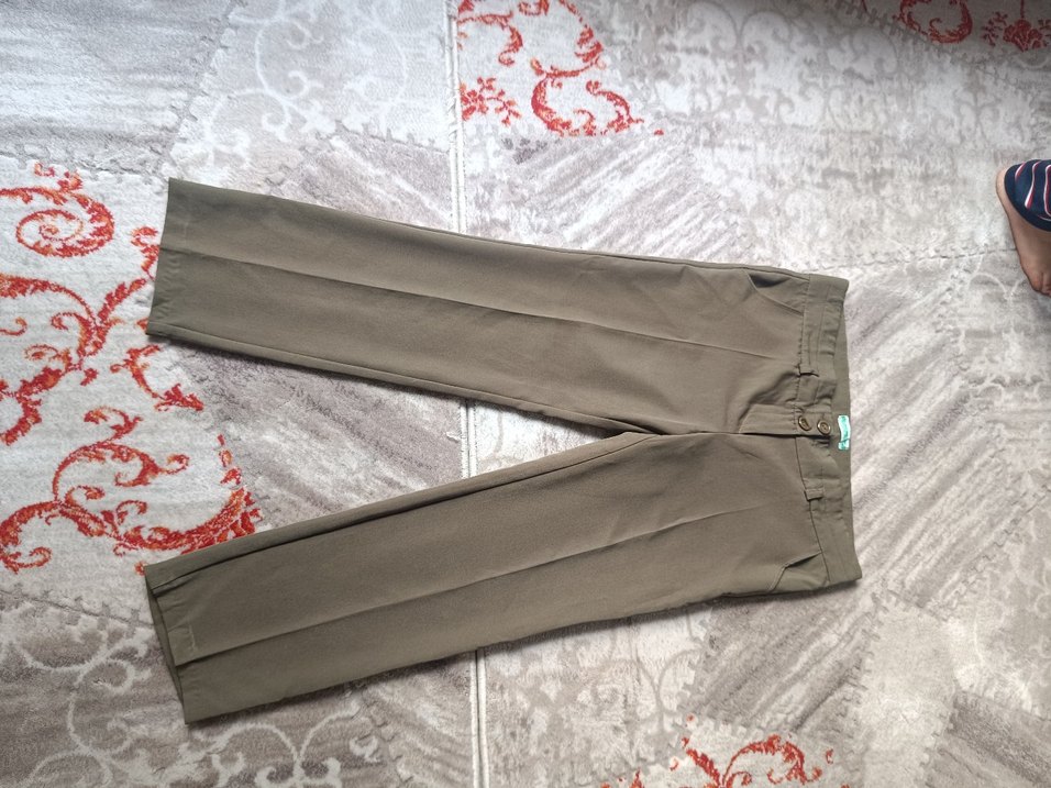 Bej Normal Boy Kadın Kumaş Pantolon - Görsel 2