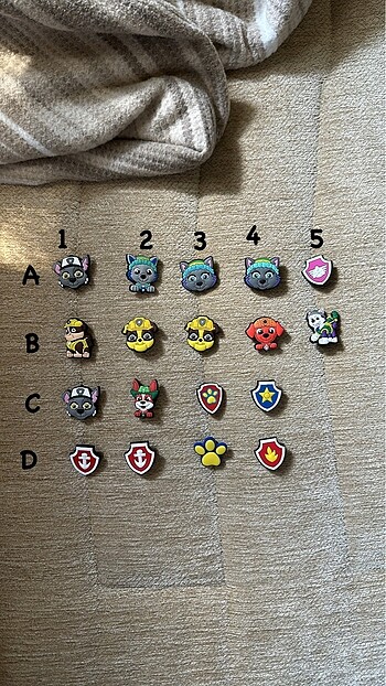 Paw patrol jibbitz