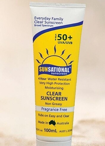 SUNSATİONAL Sunscreen Güneş Kremi 50 Spf Uva/Uvb