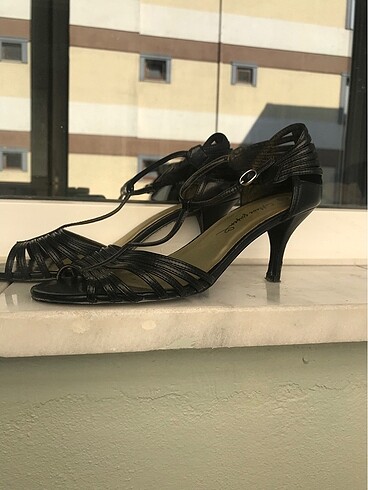 39 Beden Kadın Siyah Sandalet/ Dans Ayakkabısı