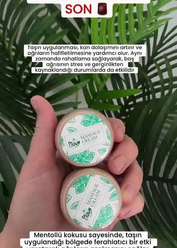 Ahşap Kapaklı Masaj Kremi - Görsel 3