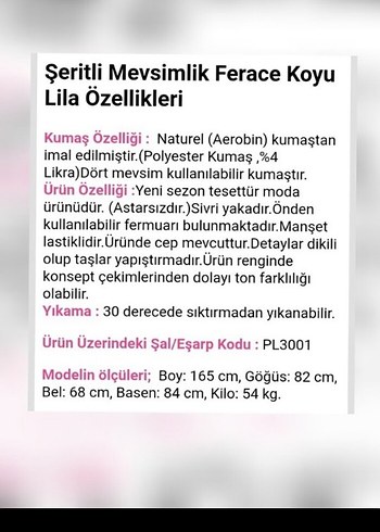 38 Beden Mor Fermuarlı Uzun Kadın Kaban