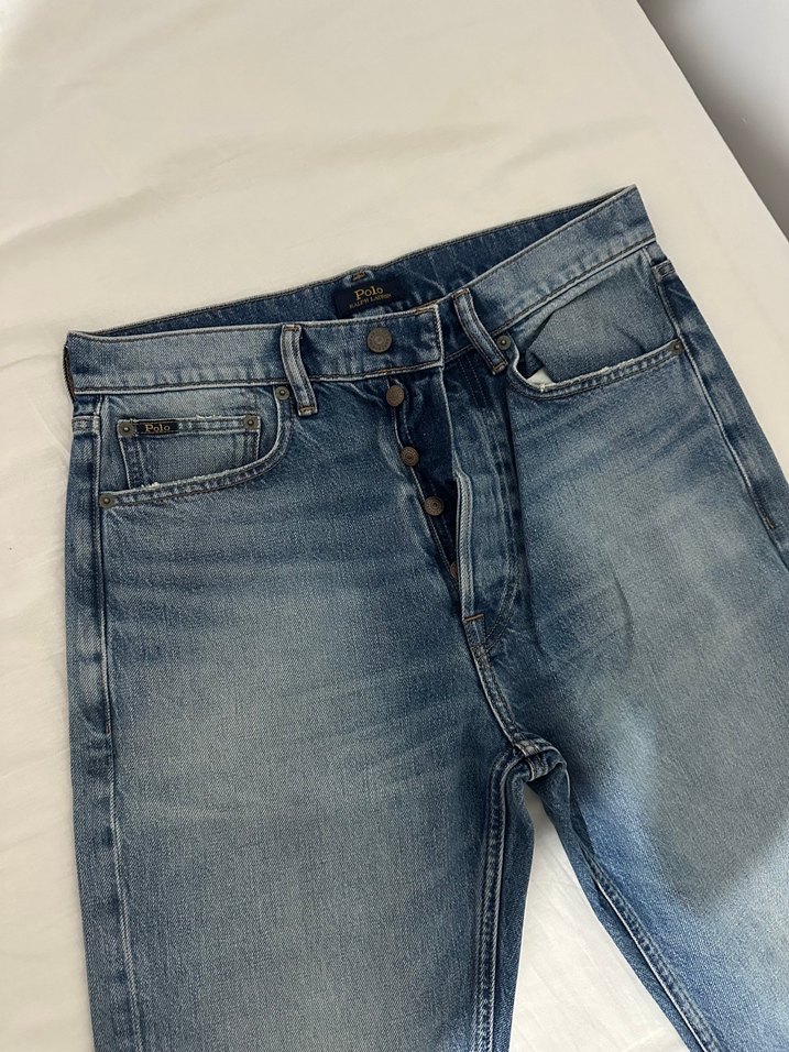 Mavi Yıkamalı Straigt Jean — görsel 2/4