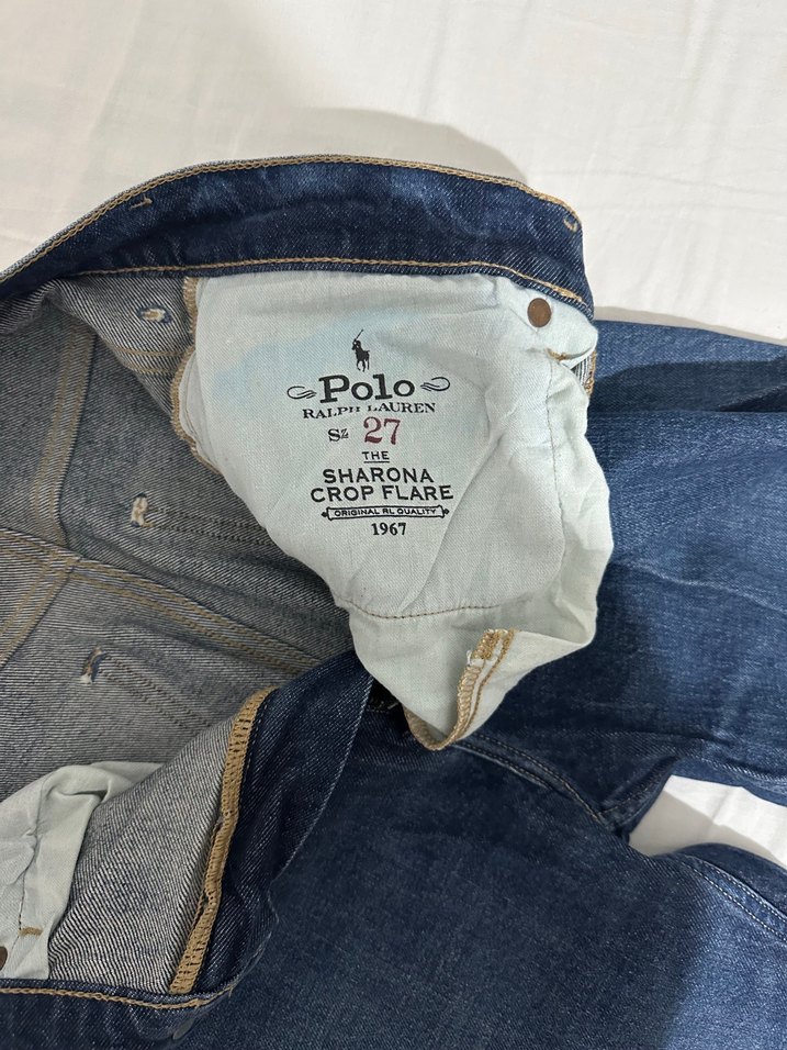 Yüksek Bel Koyu Mavi Denim Jean — görsel 5/7