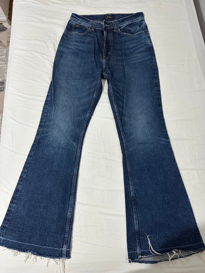 Yüksek Bel Koyu Mavi Denim Jean — görsel 4/7