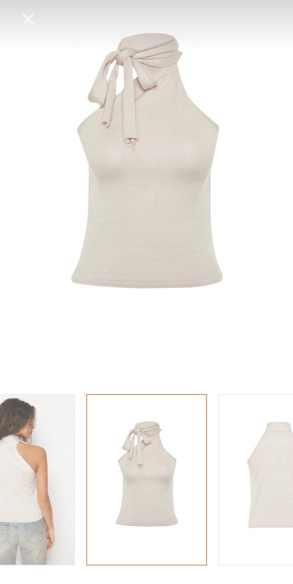 boyundan asimetrik baglamali bluz - Görsel 2