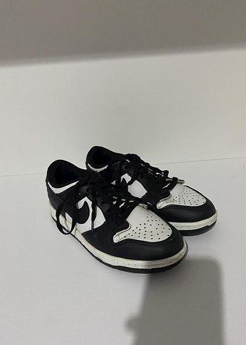 Diğer Siyah Beyaz Bağcıklı Spor Ayakkabı