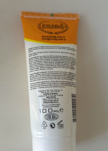 Ersağ Güneş Kremi 50 faktör 100 ml - Görsel 3