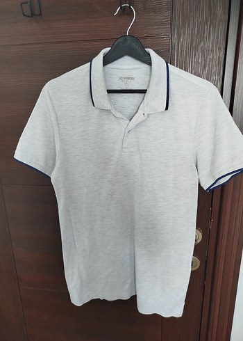 Düğmeli Kısa Kollu Gri Erkek Polo Tişört