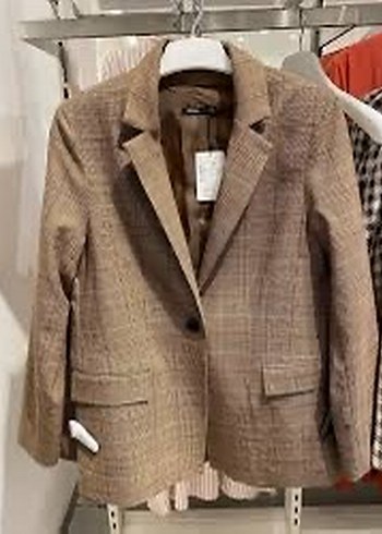 Kahverengi Kadın bleazer - Görsel 2