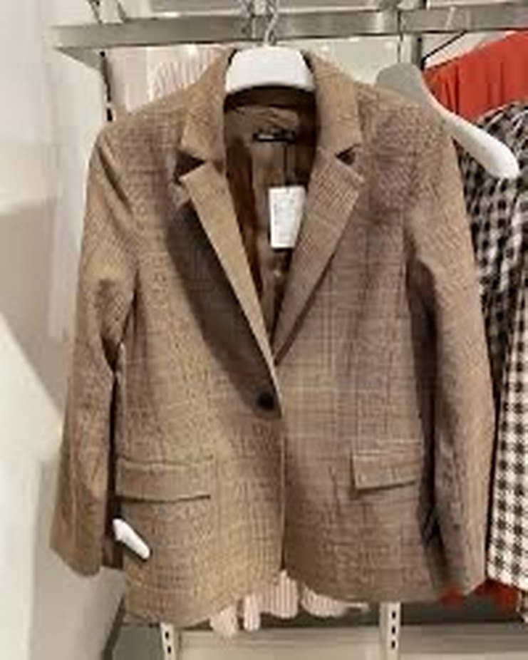 Kahverengi Kadın bleazer - Görsel 2