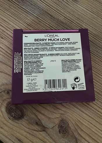 Beden L'Oréal Berry Much Love Göz Farı Paleti