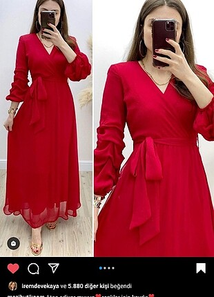 xl Beden Uzun şifon elbise 