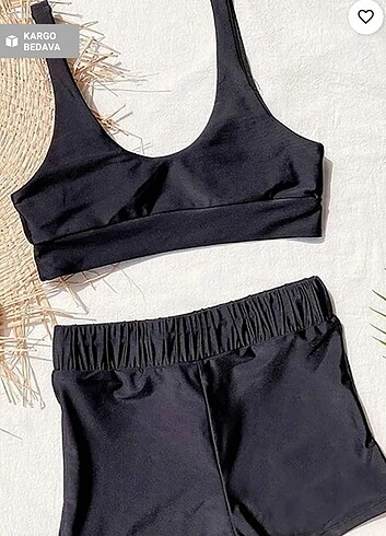 Şortlu Tankini Bikini Takımı