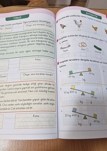 Üçgen Yaz Tatili 3. Sınıf 12 Haftalık Kitap