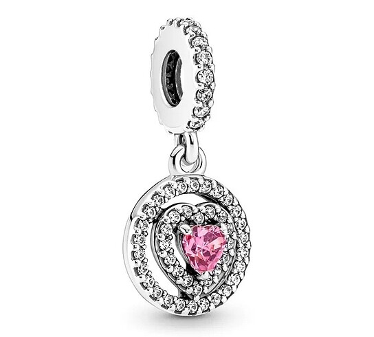 pembe kalp charm