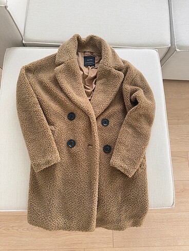 Peluş kürk mont