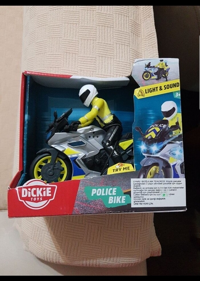 Dickie toys sesli ve ışıklı polis motosikleti - Görsel 3