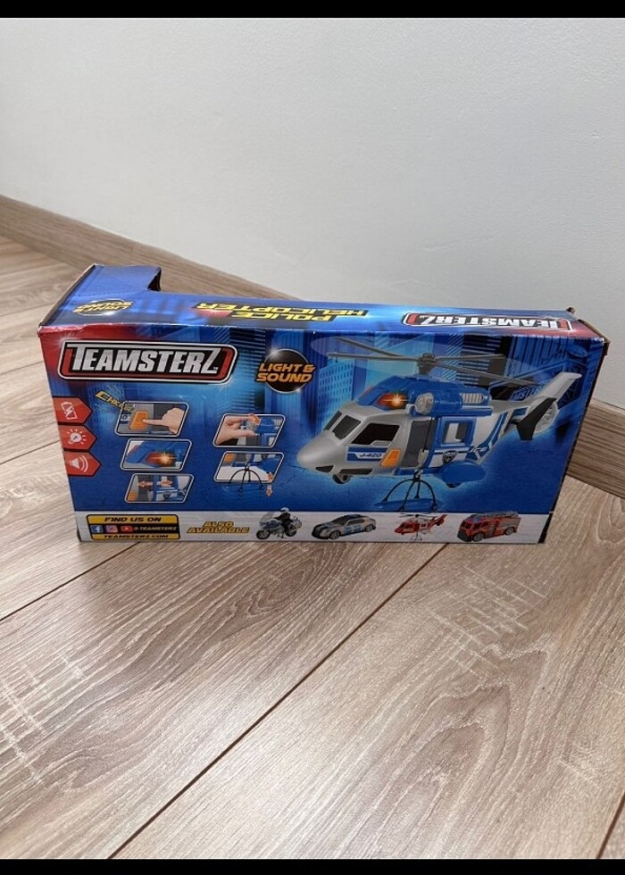 Teamsterz Sesli Ve Işıklı Polis Helikopteri - Görsel 3