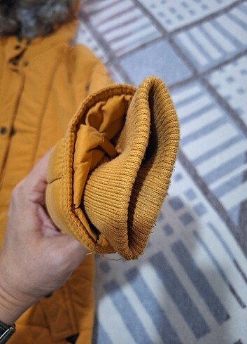 Mavi jeans kadın şişme mont - Görsel 7