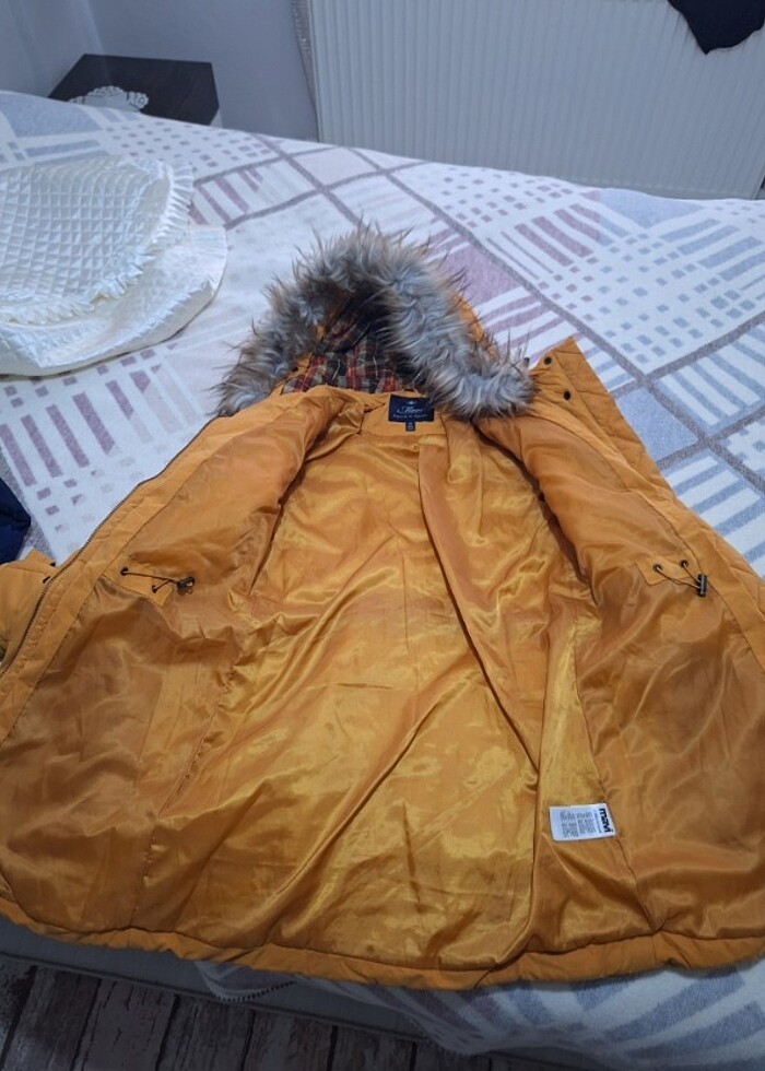 Mavi jeans kadın şişme mont - Görsel 2