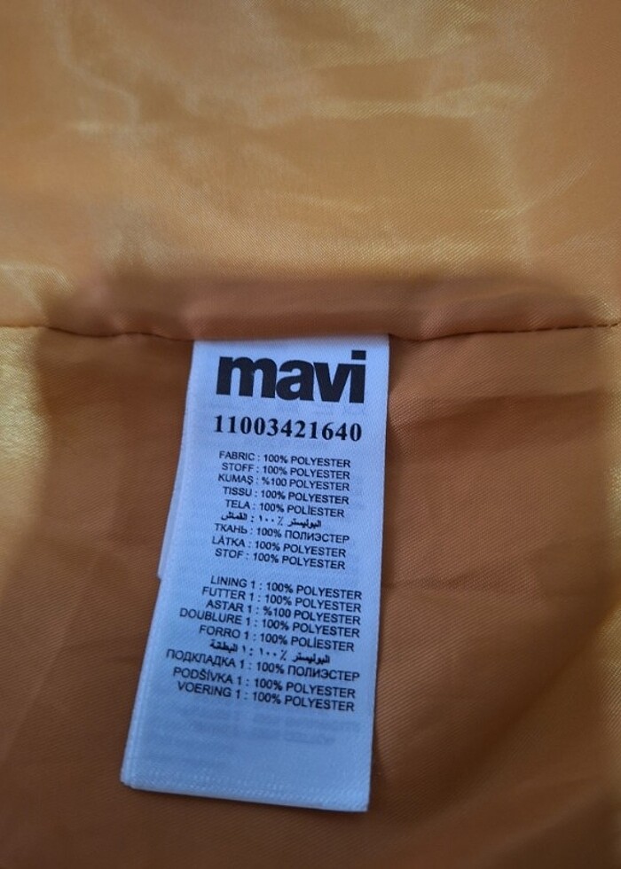 Mavi jeans kadın şişme mont - Görsel 4