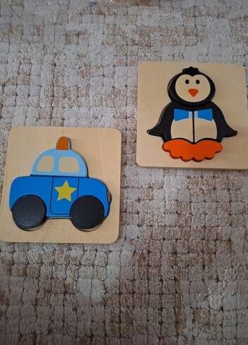  Beden 3 lü ahşap puzzle