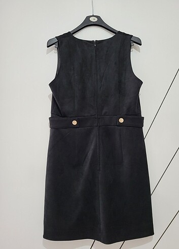 44 Beden siyah Renk H&M V Yakalı Elbise 