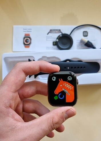 WATCH 8 SERİES SİYAH AKILLI SAAT+ watch ultra amoled ekran