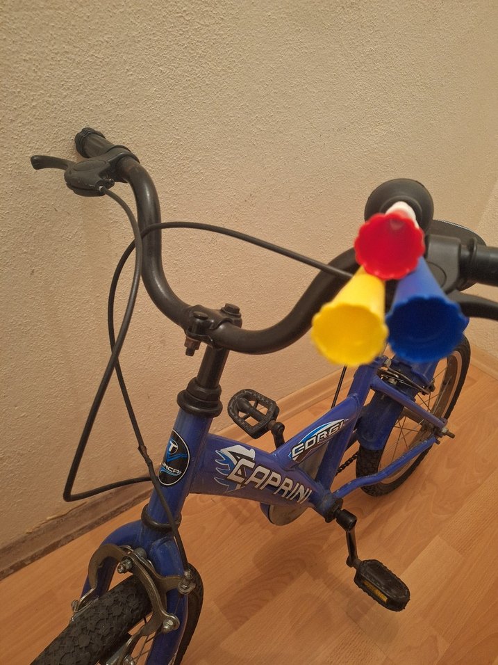 Renkli Mavi Çocuk Bisikleti - Görsel 2