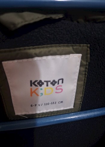 Erkek Çocuk Haki Lacivert Kapüşonlu Mont - Görsel 2