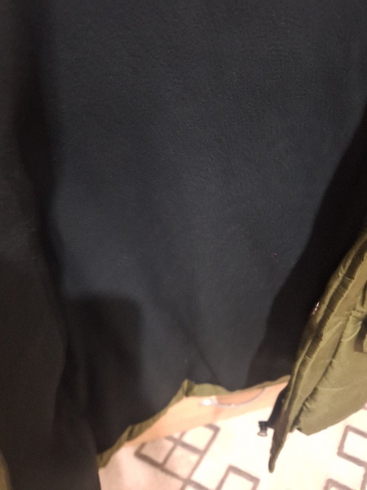 Erkek Çocuk Haki Lacivert Kapüşonlu Mont - Görsel 3