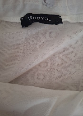 Dantel Detaylı Beyaz Mini Etek - Görsel 2