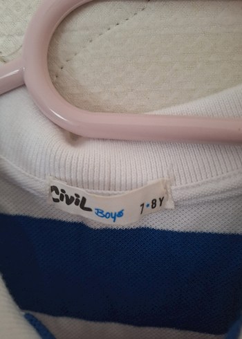 Çizgili Erkek Çocuk Polo Tişört - Görsel 2