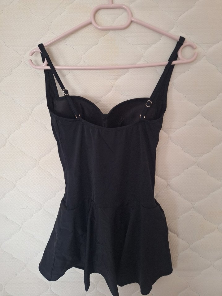 Drapeli Siyah Mini Gotik Mayo - Görsel 2