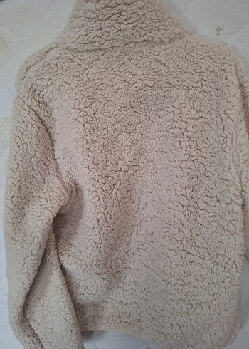 Bej Peluş unisex Ceket - Görsel 3