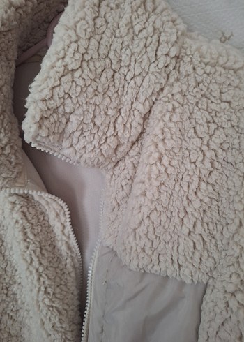 Bej Peluş unisex Ceket - Görsel 2