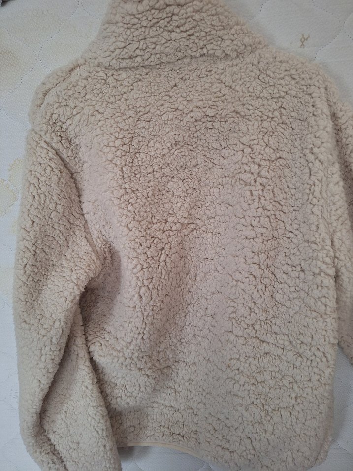 Bej Peluş unisex Ceket - Görsel 3