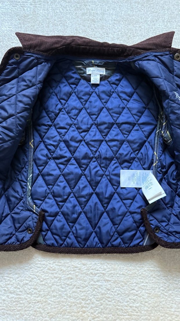 Ralph lauren Erkek Çocuk Düğmeli Kareli Mont - Görsel 3