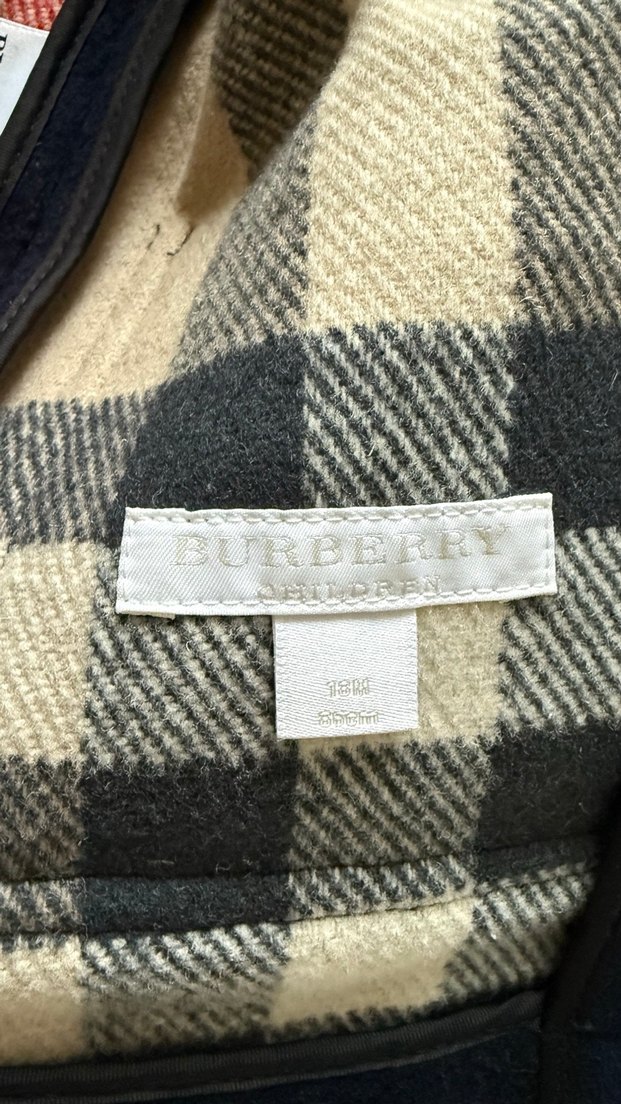 Burberry Lacivert Kapüşonlu Erkek Çocuk Kaban - Görsel 5