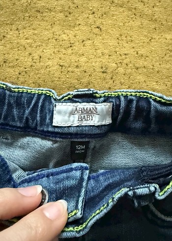 Armani jean Erkek Çocuk Mavi Kot Pantolon - Görsel 2