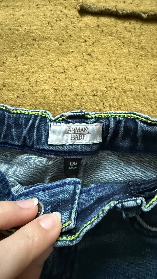Armani jean Erkek Çocuk Mavi Kot Pantolon - Görsel 2