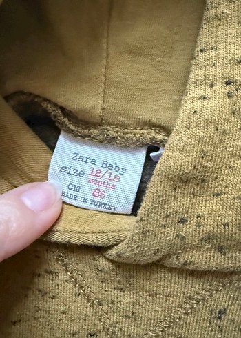 Zara Kapüşonlu Kahverengi Erkek Çocuk Sweatshirt - Görsel 2