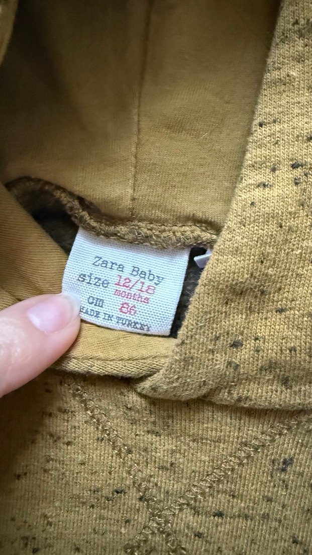 Zara Kapüşonlu Kahverengi Erkek Çocuk Sweatshirt - Görsel 2