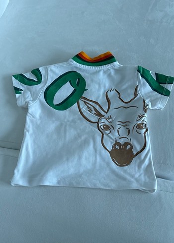 Kenzo Baskılı Kısa Kollu Tişört ve Kemerli Keten Şort - Görsel 2