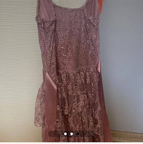 Diğer Mini elbise pudra rengi