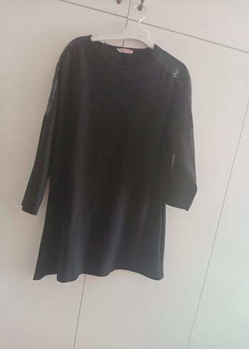 Siyah Uzun Kollu Salaş Tunik - Görsel 5