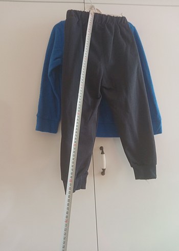 Erkek Çocuk Mavi Sweatshirt Velcro Detaylı - Görsel 8