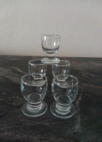 Beşli Cam Kahve Yanı Bardak Seti