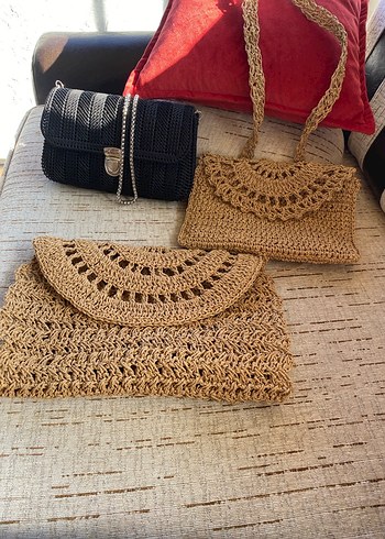 Örgü Bohem Kadın Çanta - Görsel 2